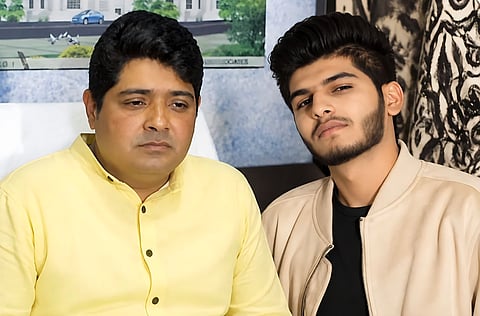 Former Raipur Mayor Aijaz Dhebar with his nephew Shoaib