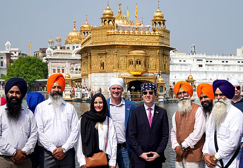 US Ambassador to India Sergio Gor visits Sri Harmandir Sahib (Golden Temple), in Amritsar, Punjab, Monday, Sept. 28, 2026.