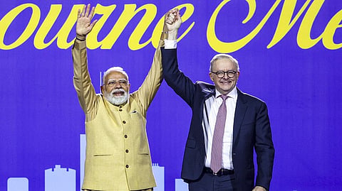 PM Narendra Modi with his Australian counterpart Anthony Albanese.