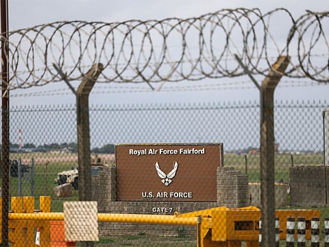 The three suspicious vehicles  appeared to be traveling toward RAF Fairford, a U.K.-owned base that is operated by the U.S. under an agreement dating back to the Cold War.
