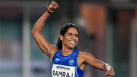 Vithya Ramaraj is ecstatic after breaking the national record on Monday