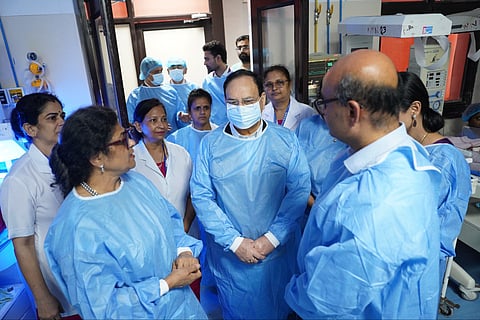 Union Health Minister Shri J.P. Nadda Reviews Progress of Lady Hardinge Medical College and its Associated Hospitals