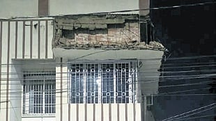 The house in Jatni area where the incident took place 