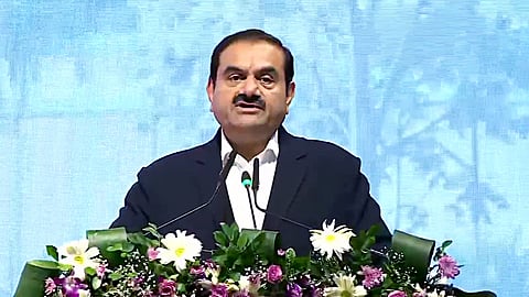 Adani Group Chairman Gautam Adani speaks during an event in Kolkata, Sept. 24, 2026.
