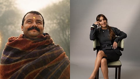 Shobinaw Satya in Hanuman Ansh (left) and Lust Stories 3 and Hunkkaar producer Ashi Dua