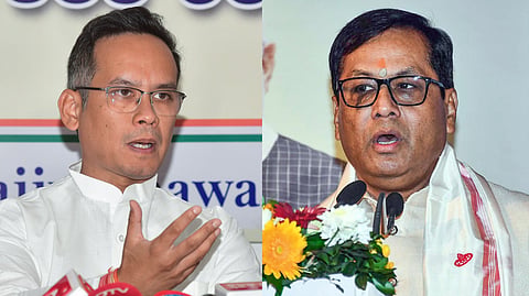 (L-R) Assam Congress president Gaurav Gogoi and Union minister Sarbananda Sonowal.