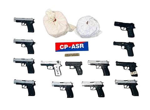 Recovered illegal arms