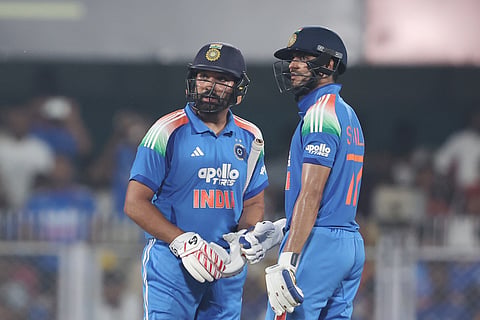 Rohit Sharma and Shubman Gill added 255 runs for the first wicket