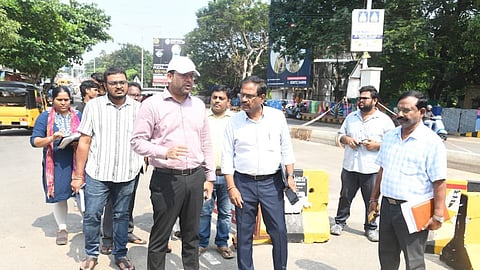 Ketan Garg issued the directions during an inspection of central median development works 