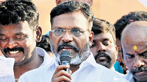VCK president Thol Thirumavalavan