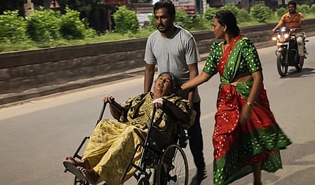 Upset over hospital negligence, Telangana man takes sick mother in wheelchair to MLA’s house.