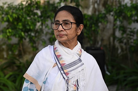 TMC supremo Mamata Banerjee addresses a press conference, in New Delhi, Thursday, Oct. 1, 2026. 