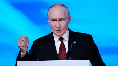 Vladimir Putin at the Valdai Discussion Club.