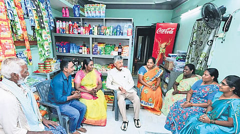 The CM encouraged women to start small businesses with the support of DWCRA loans and government incentives and gradually expand their enterprises.