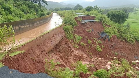 A 40-50 metre stretch of the canal near Sankhulai has reportedly collapsed completely. Officials are conducting field inspections to assess the extent of the damage and estimate the cost of restoration.