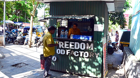 Freedom Jail Food prepared by inmates at Kakkanad Jail and put up for sale near Jawaharlal Nehru International Stadium in Kaloor, Kochi.