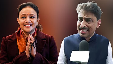 (L-R) Rampur Khas MLA Aradhana Misra and Saharanpur MP Imran Masood.