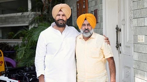 Former Olympian Pargat Singh (R) takes over as Punjab Congress president from outgoing state unit chief Amarinder Singh Raja Warring, who resigned earlier on Friday, October 2, 2026.
