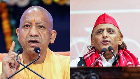 Uttar Pradesh Chief Minister Yogi Adityanath and Samajwadi Party chief Akhilesh Yadav