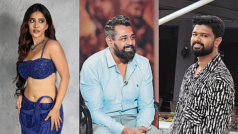 (From L to R) Nabha Natesh, Dhruva Sarja, Vishal Athreya