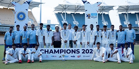 Winners of TNCA u23 vs ROI u23 (Tamil Nadu u-23emerged as champions)