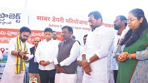 Union Coal & Mines Minister G Kishan Reddy, IT & Industries Minister D Sridhar Babu and Mines Minister G Vivek Venkatswamy participated in the ceremony. 