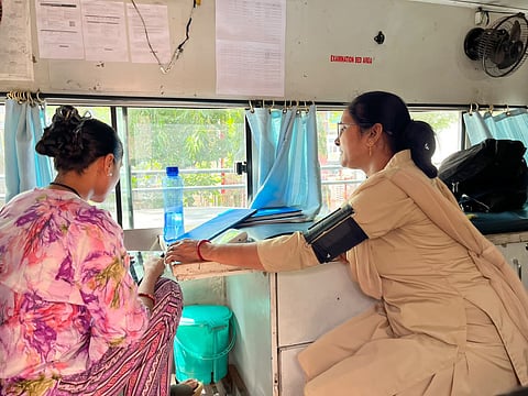 The norm was to have one medical mobile unit for 10 lakh Indians