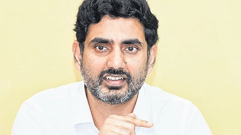 Minister for HRD and IT Nara Lokesh