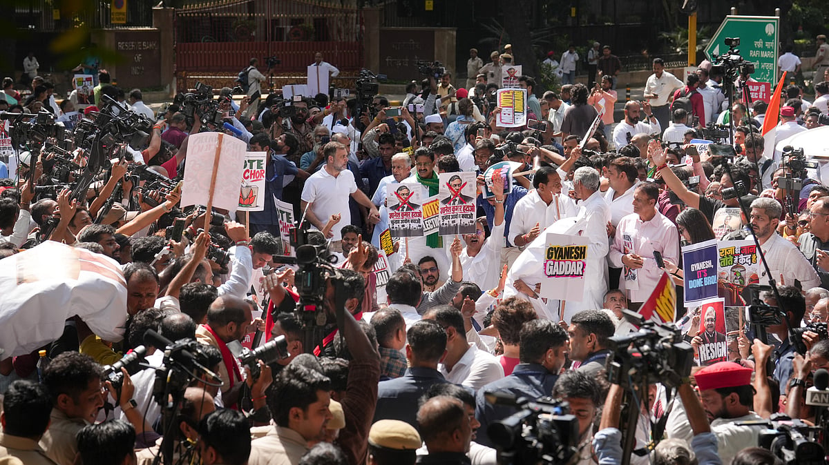 Yet another attempt to create anarchy, relaunch Rahul Gandhi: BJP slams INDIA bloc's march to EC