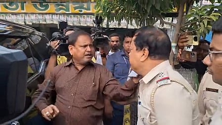 AJUP's Humayun Kabir detained in Rejinagar after heated argument with police.