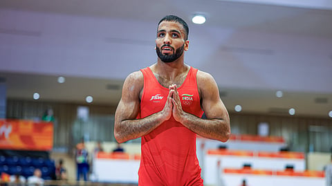 Sujeet Kalkal finished on top of the podium in the 65kg weight category