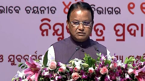 Odisha CM Mohan Charan Majhi.  