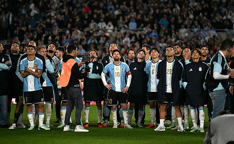 In a perfectly scripted finale, the 39-year-old widely regarded as the greatest football player in history signed off with his 126th international goal in front of 85,000 supporters as Argentina cruised to a 3-0 victory over Benin