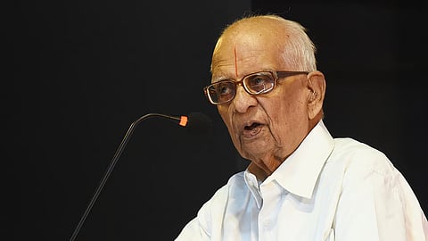Parasaran embodies the remarkable coexistence of two apparently distant worlds: the sophisticated architecture of modern constitutional law and the timeless vocabulary of India’s civilisational wisdom
