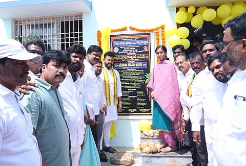 Ram Mohan Naidu inaugurated a fish auction hall and fish processing centre constructed with Rs 1.32 crore under the PMMSY scheme at Devunaltada village in Vajrapukotturu mandal of Srikakulam district on Thursday. 