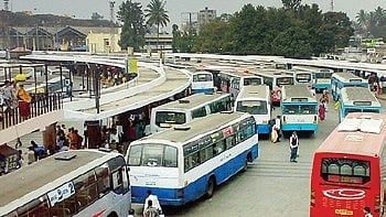 A senior citizen suffering from a seizure collapsed inside the Shivajinagar Bus Stand.