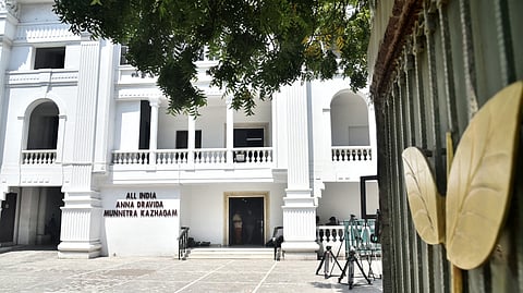 AIADMK HQ wore a deserted look on Friday.