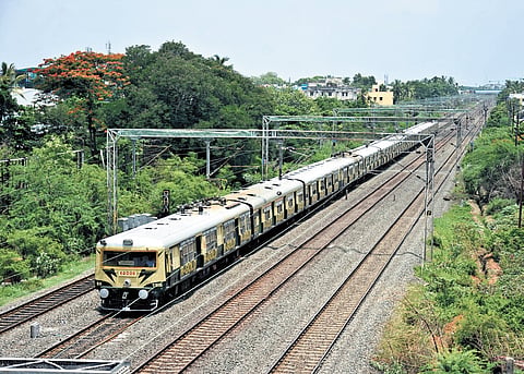 The railway line is set to be laid on the eastern side, towards GST Road.