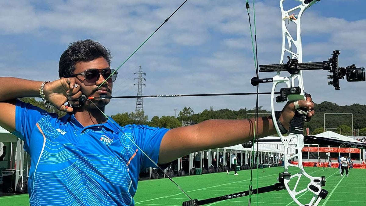 Ganesh Mani Ratnam wins gold and bronze in compound archery at Asian Games