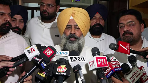 In this photo from Oct. 03, 2026, newly appointed Punjab Congress President Pargat Singh interacts with media persons in New Delhi.