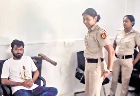 CJP founder Abhijeet Dipke before being released on Sunday | PTI