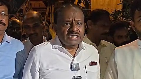 JDS state president and Union minister HD Kumaraswamy