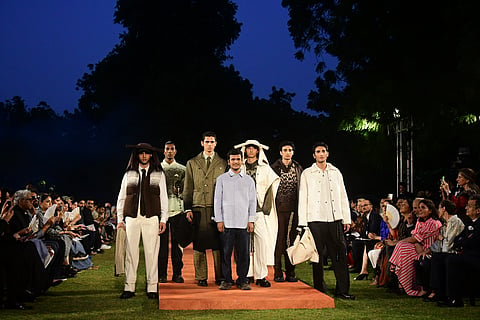 (center) Designer Saurabh Maury of Noida-based MARGN, who won the R|Elan Circular Design Challenge 