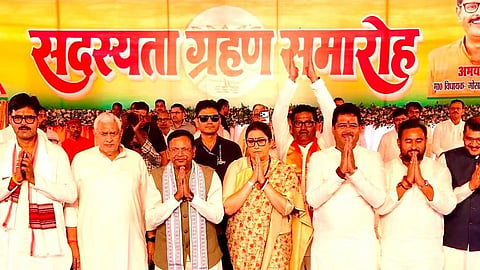 The MLAs — Rakesh Pratap Singh from Gauriganj, Abhay Singh from Gosaiganj and Vinod Chaturvedi from Kalpi,  joined the BJP at a membership programme in Gauriganj in the presence of Union Minister and Uttar Pradesh BJP president Pankaj Chaudhary and party national general secretary Smriti Irani.