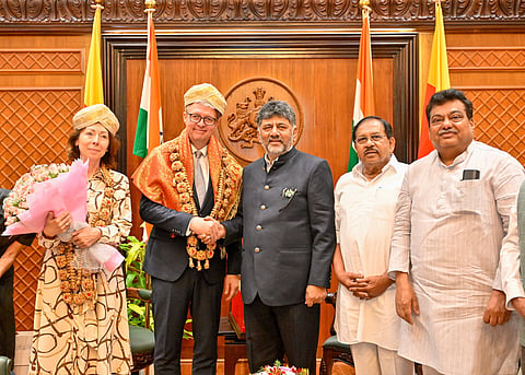 H.E. Mr. Karel Havlíček, First Deputy Prime Minister and Minister of Industry and Trade of the Czech Republic, along with his delegation, called on Hon’ble Chief Minister DK Shivakumar at Vidhana Soudha today.
