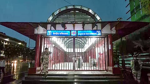 The Central Secretariat metro station remains shut on October 12 from 6:00 AM to 4:00 PM in New Delhi on Monday, Oct. 12, 2026.