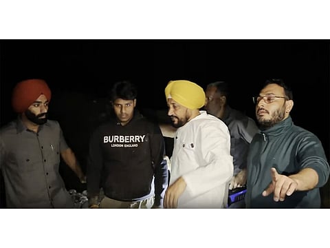 Congress' Charanjit Singh Channi makes late-night visit to Ropar mining site, alleges illegal sand mining in Punjab