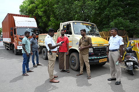 TN state commercial taxes department has discontinued its system of roving squads for checking goods-carrying vehicles
