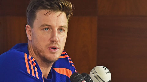 Morne Morkel during the press conference on Friday