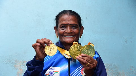 Run it like Rajam, the 70-year-old star of the tracks!